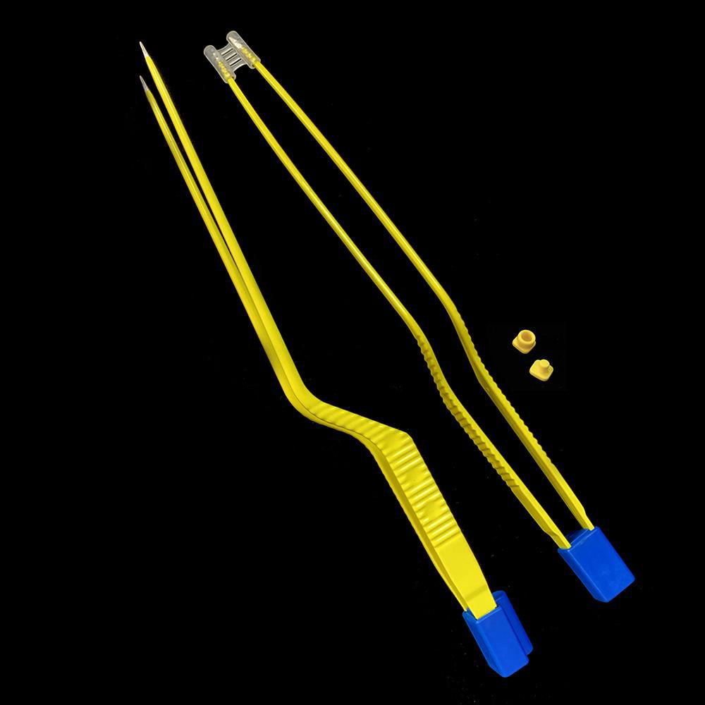 Disposable medical surgical gun type non-stick bipolar coagulation tweezers bipo