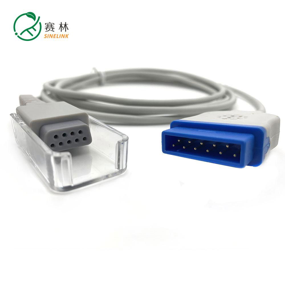 11-pin male plug to 9-pin female plug blood oxygen transfer cable 2