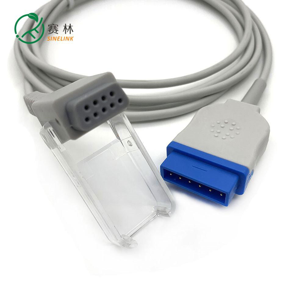 11-pin male plug to 9-pin female plug blood oxygen transfer cable 3