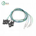 Black plastic clip electrode cable 1