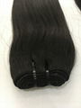 10a grade straight virgin peruvian human hair weft factory price wholesale 3