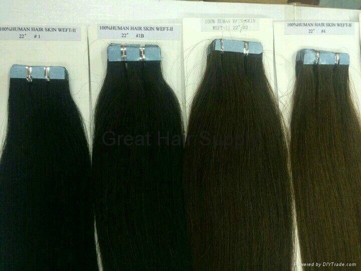 remy tape hair extensions seamless human hair 