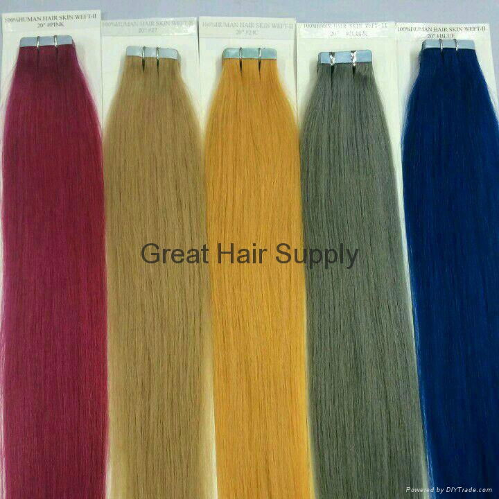 remy tape hair extensions seamless human hair  4