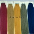 remy tape hair extensions seamless human hair  4