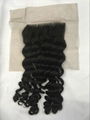 12 inch deep wave swiss lace closure base size 4*4 inch tangle free no shedding 1