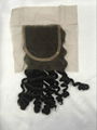 12 inch deep wave swiss lace closure base size 4*4 inch tangle free no shedding 2