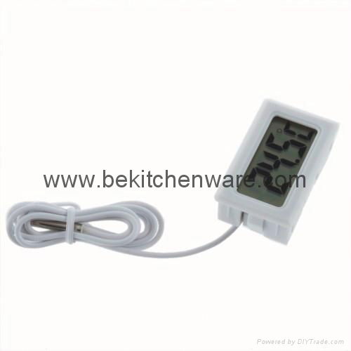 Flexible lcd display digital fridge thermometer 2