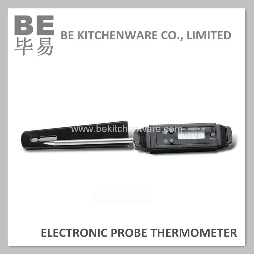 Electronic probe thermometer
