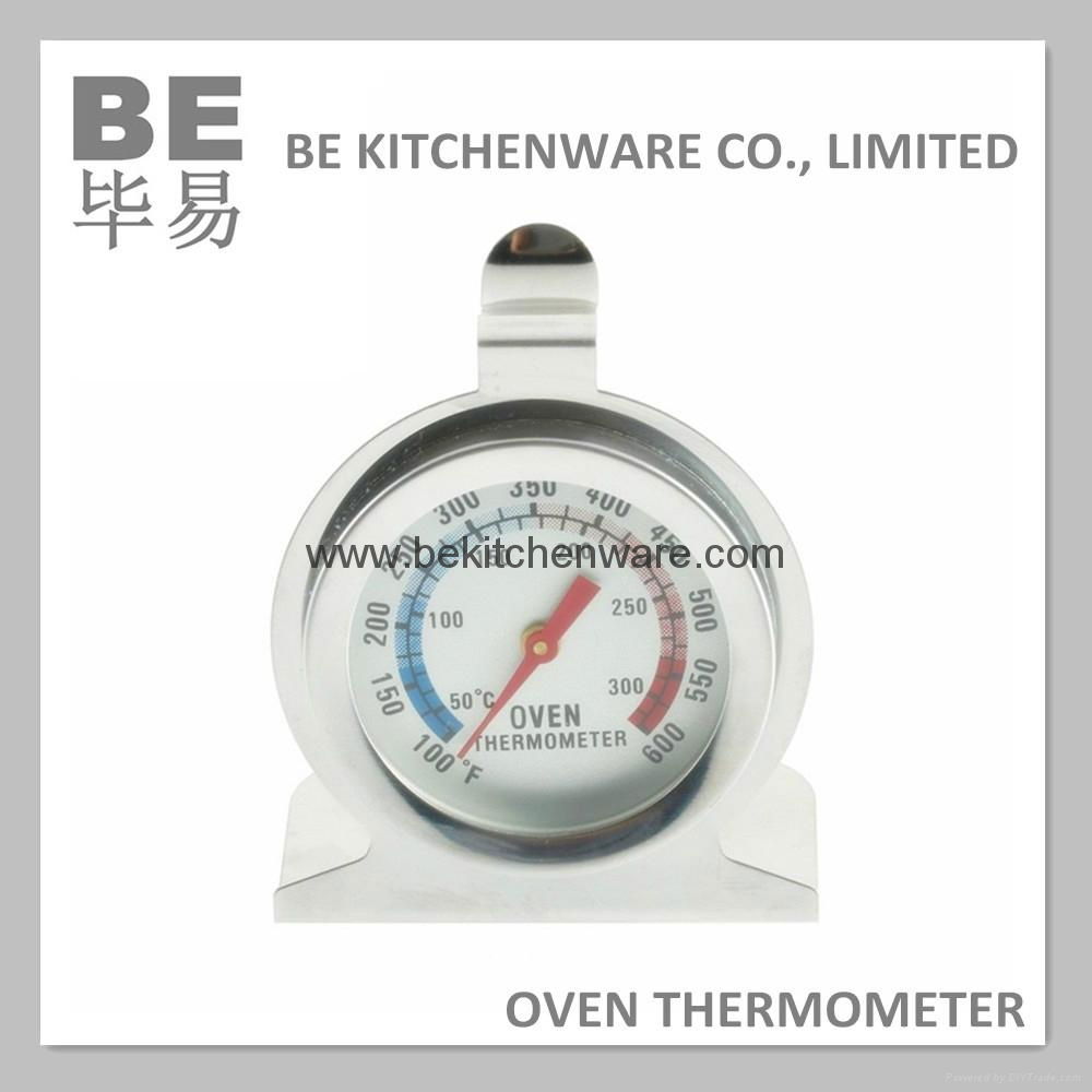 Heavy duty bimetal oven safe pizza baking oven thermometer