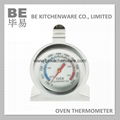 Heavy duty bimetal oven safe pizza baking oven thermometer