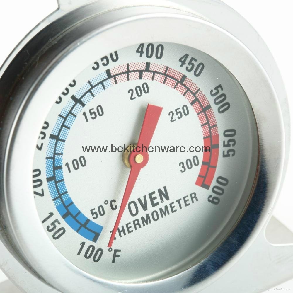 Heavy duty bimetal oven safe pizza baking oven thermometer 3