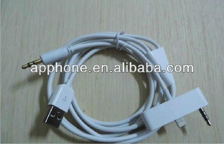 USB cable for iPhone 5S with audio function