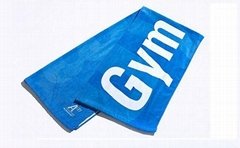100% Cotton Velour Printed Gym Towel