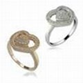 Offer Micro Pavc Silver rings 5