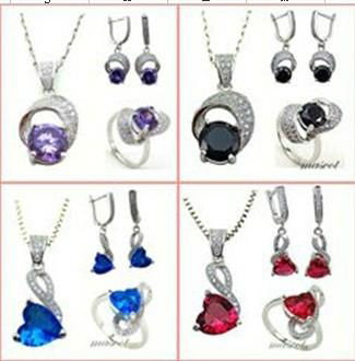 offer silver jewelry set 5