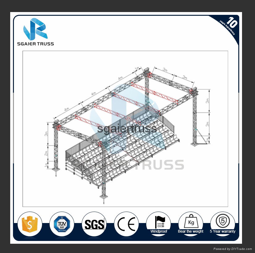 Movable bleachers Grandstands Tribunes Seats 5