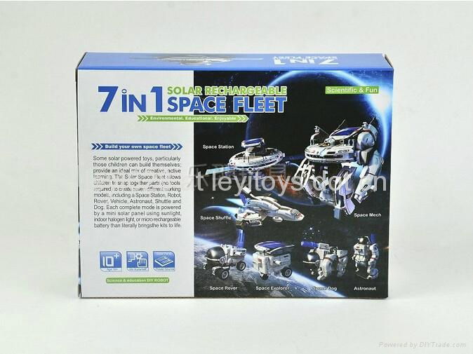 7  IN 1 Solar Space Fleet  kits ,DIY Toys for kids 4