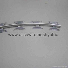 Hot Dippes Galvanized concertina razor wire bto-22 