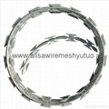 450mm/600mm/900mm/1050mm Hot Dipped Galvanized Concertina Razor Barbed Wire for  1