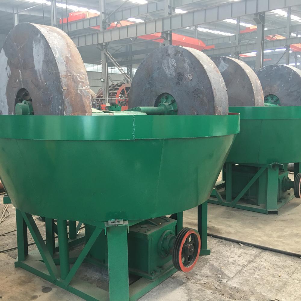 wet pan mill double wheel gold washing pan for gold ore 2