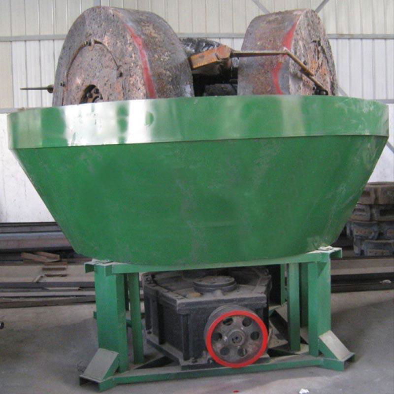 wet pan mill double wheel gold washing pan for gold ore 4