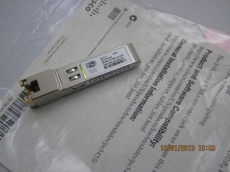 Cisco GLC-T 1000BASE-T SFP transceiver module for Category 5 copper wire