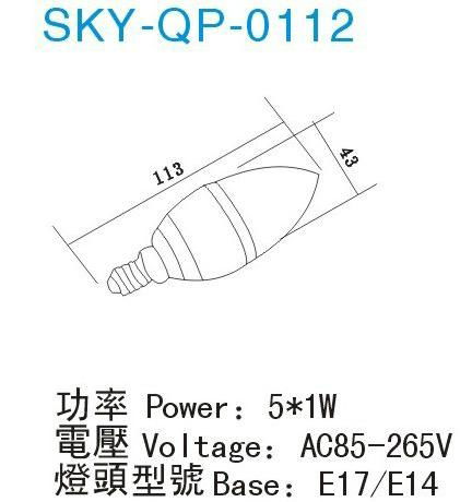 LED BULBLIGHT SKY-QP-0112 2