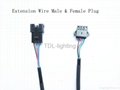 3.9FT Extension Wire 4 Pin Connecter For RGB Led strip 2