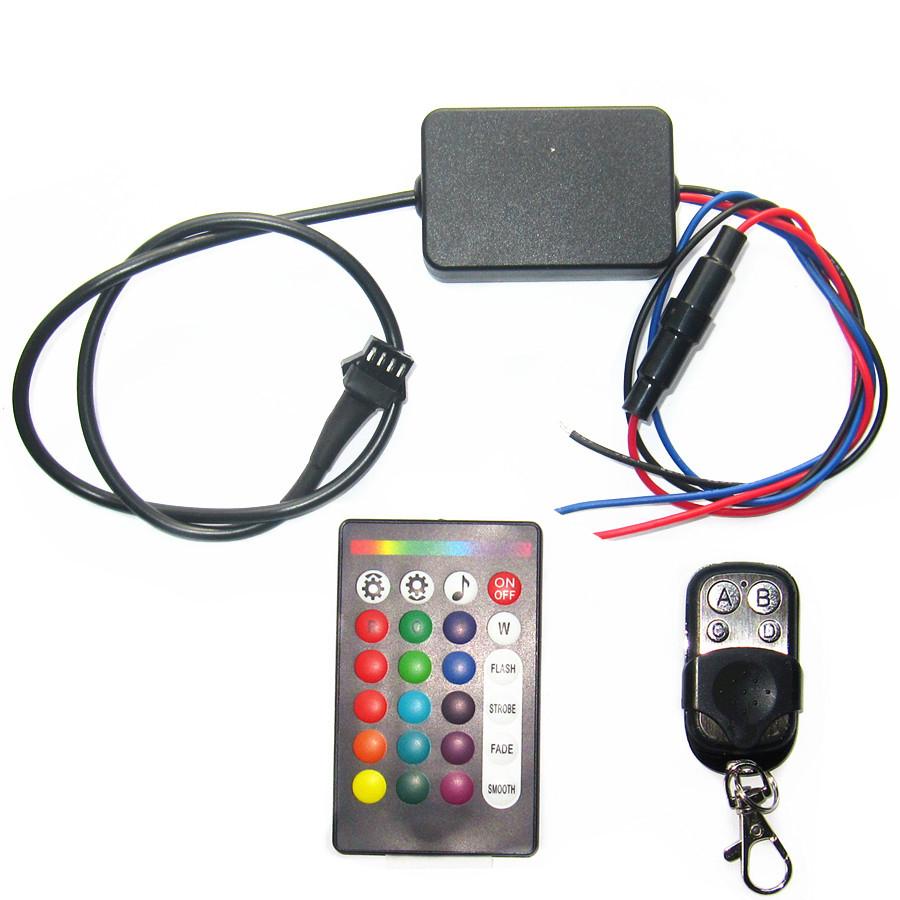 Motorcycle Lights Kit 12pcs Led strips N 2 Wireless Remote N Brake