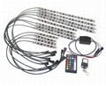  Motorcycle Lights Kit 12pcs Led strips N 2 Wireless Remote N Brake Warning