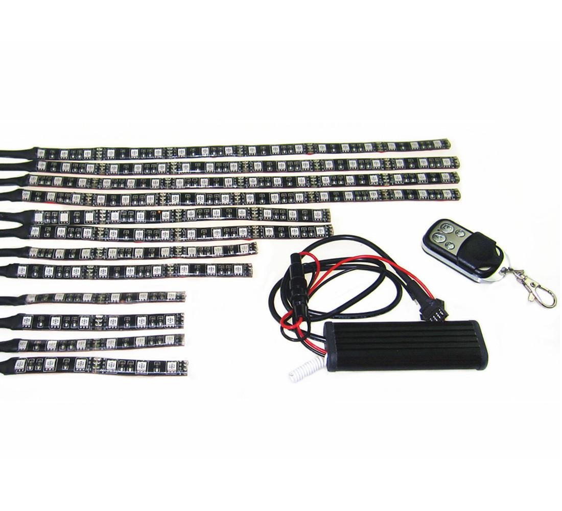 4 Size 12 Piece 4 Inch 8 Inch 12 Inch 5050 led Strip And 4 Button Remote Control