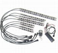 Motorcycle Accent Lights 4 Inch 8 Inch 12 Inch led Strip 4 Button Remote Kit  2