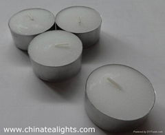 White Unscented Tea Light Candles Long Burning Hour