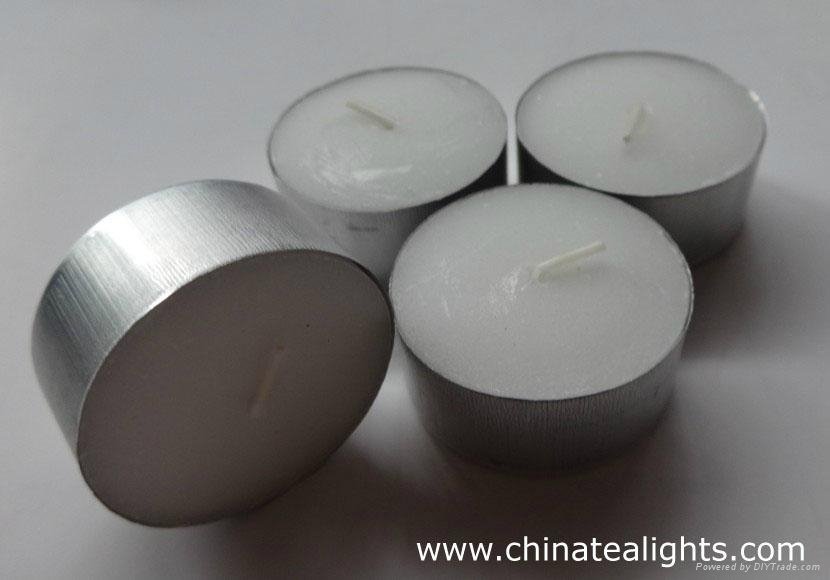 White Unscented Tea Light Candles 5