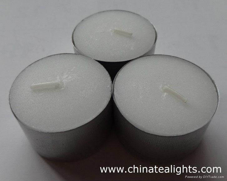 White Unscented Tea Light Candles 4