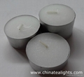 White Unscented Tea Light Candles 1