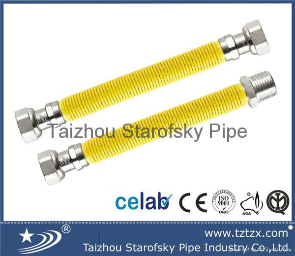 CE ISO 9001 AISI304 316L Stainless Steel Corrugated Flexible Gas Hose 2