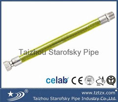 Stainless steel braided flexible natural gas hoses EN14800