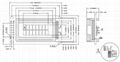 M0802B-B5,0802 Character Dot-matrix LCM, LCD Module,STN Blue,5V 5