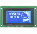 M12864A3-B5,12864圖形點陣液晶屏模組，STN藍屏，5V 1