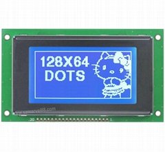 M12864A3-B5,12864 Graphics LCD Module, 128x64 Display, STN Blue