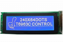 M24064A-B5,24064 Graphics LCD Module, 240x64 Display, STN blue