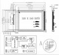 M320240-B5,320240圖形點陣液晶屏模組，STN藍屏，5V 4