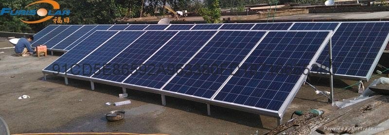 重庆太阳能发电--5KW分布式光伏发电系统并网成功 5
