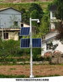 Solar security surveillance camera power supply system