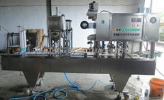 plastic cup filling sealing machine 