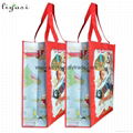 Full Color Print PP Laminated Nonwoven Fabric Handbag 3