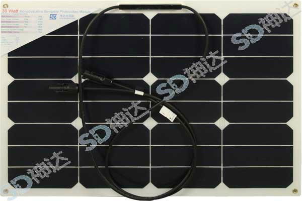 30W semi-flexible solar module