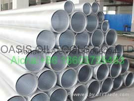 Low Carbon Galvanised Water Well Wedge Wire Screen Pipe