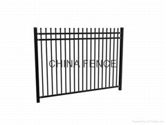 Ornament Steel Fence  1800x2400 3 Rails 